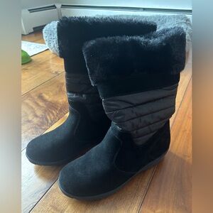 Landsend Women's Black Winter Boots, Size 11